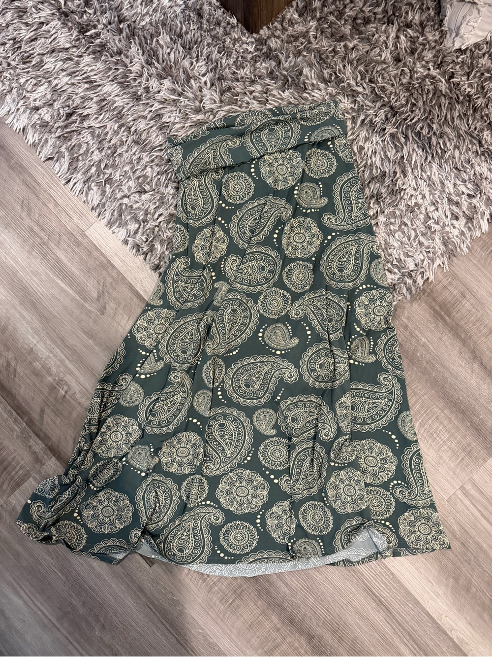Paisley Boho Maxi Skirt